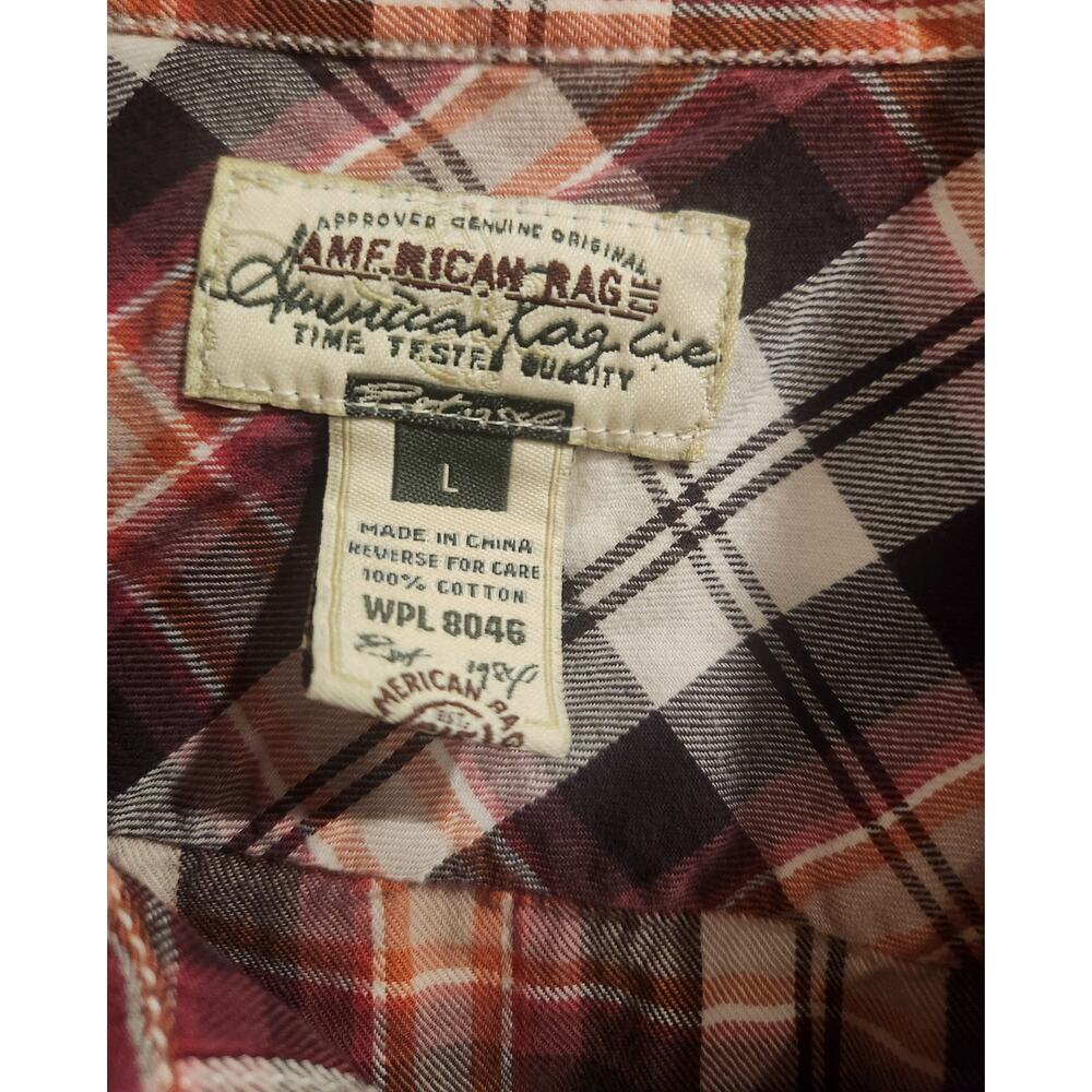 American Rag Button Down‎ Shirt, Men's Size Large - Picture 4 of 4